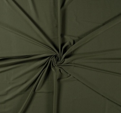 Jednobarevný úplet khaki zelená 200 g 