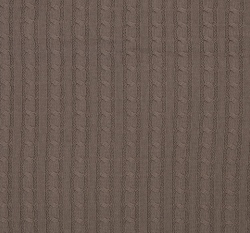 Bavlněná svetrovina, taupe copánky