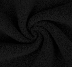 Fleece antipilling jednobarevný černý