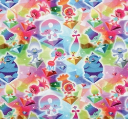 Úplet Troll Větvík a Poppy na duhovém diamantu