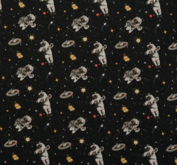 Bavlněné plátno kosmonauti ve vesmíru