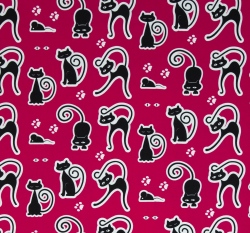 Úplet potisk kočka a myš na růžové