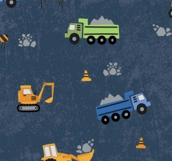 Teplákovina počesaná pracovní vozidla na námořnické modré 