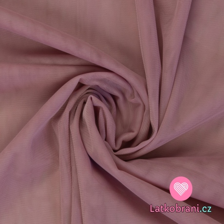 Jemný tyl světlejší starorůžový