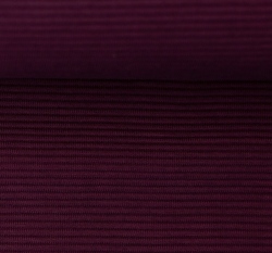 Jednobarevný žebrovaný úplet (ottoman) tmavý bordó