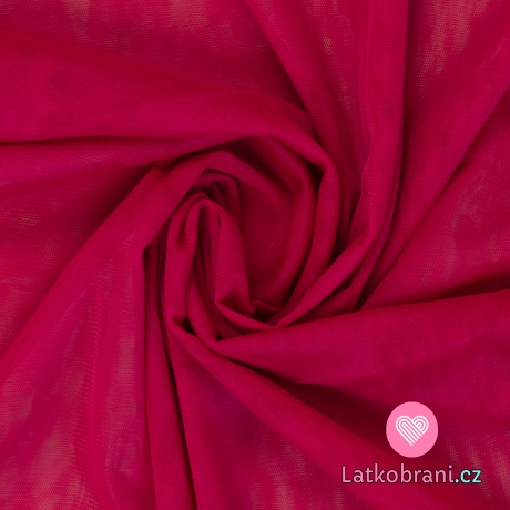Jemný tyl fuchsiový