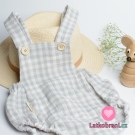 Dvojitá gázovina / mušelín růžová kostka, oboustranná