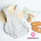 Dvojitá gázovina / mušelín růžová kostka, oboustranná