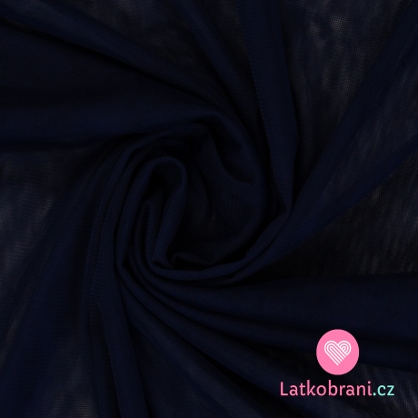 Jemný tyl námořnicky modrý