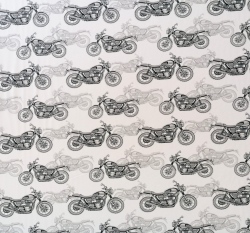 Úplet potisk motorky na smetanové