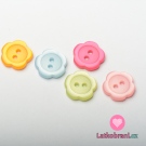 Knoflík dětský, kytička modrá - střední