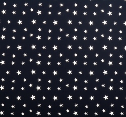 Šusťák stříbrné hvězdičky na tmavě modré