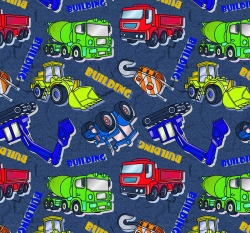 Úplet potisk stavební vozidla