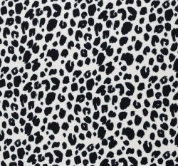 Viskóza potisk leopardí vzor na bílé
