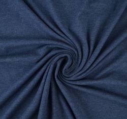 Jednobarevný úplet tmavě jeansové melé