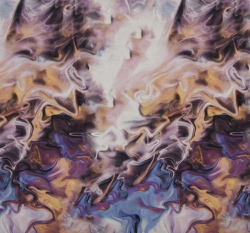 Funkční úplet potisk tekoucí barvy