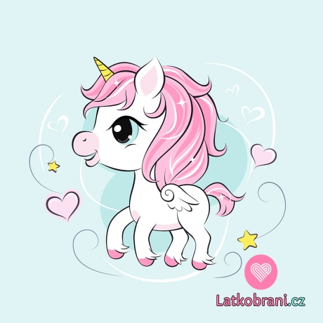 Panel roztomilý baby jednorožec