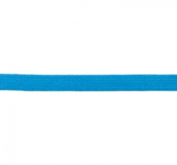 Bavlněná plochá šňůra modrá