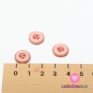 Knoflík s ozdobným okrajem růžový