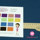 Bavlněné plátno drobné bílé puntíky na folklorní modré 