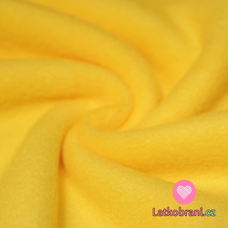 Polar fleece žlutá sytá antipilling