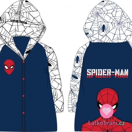 Pláštěnka dětská Spidermann, modrá, vel. 128-134