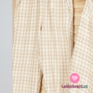 Dvojitá gázovina / mušelín růžová kostka, oboustranná