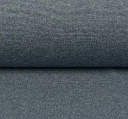 Náplet hladký zaprášený modrý melange