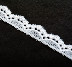 Krajka elastická 15 mm bílá 