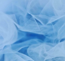 Jemný tyl modrý 