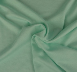 Viskózový jednobarevný úplet mintový