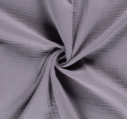 Dvojitá gázovina / mušelín popelavě šedá