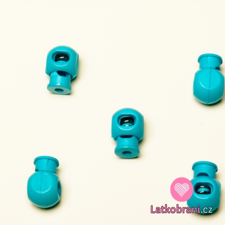 Brzdička s jedním otvorem modrá tyrkysová
