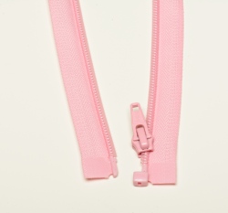 Zip spirálový dělitelný baby růžový 65cm