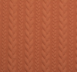 Pletenina copánky cihlové