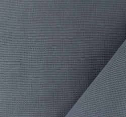 Bavlněný vaflový úplet jednobarevný šedý jeans