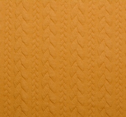 Pletenina copánky hořčicové