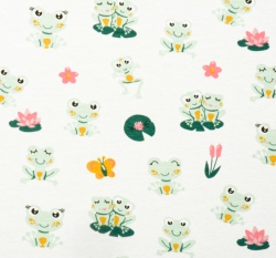 Úplet žabičky na bílé, BIO 