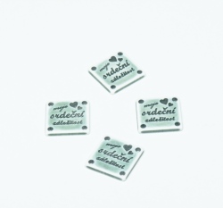 Štítek na oblečení čtverec 