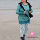 Úplet jóga na světle modré 