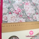 Softshell jarní potisk růže na šedé 