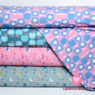 Softshell s fleecem potisk kapky a hvězdičky na růžové