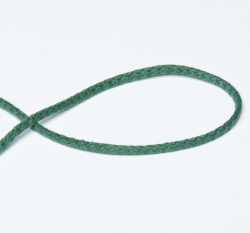 Šňůra oděvní bavlna 4 mm, zelená