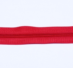Metrážový zip spirálový 5 mm Červená