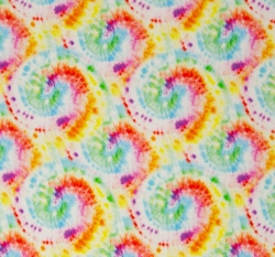 Dvojitá gázovina / mušelín barevná batika na bílé