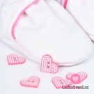 Knoflík růžové srdíčko - světový rekord Látkobraní