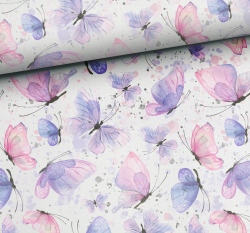 Úplet potisk motýli na bílé 