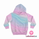 Teplákovina potisk duhové vlnky