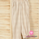 Dvojitá gázovina / mušelín šedá kostka, oboustranná