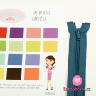 Zip spirálový dělitelný, modrý jeansový tmavší 40cm